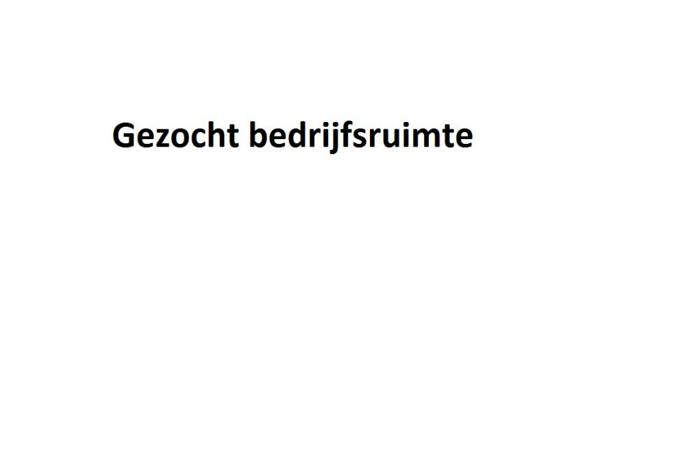 gezocht bedrijfsruimte afbeelding