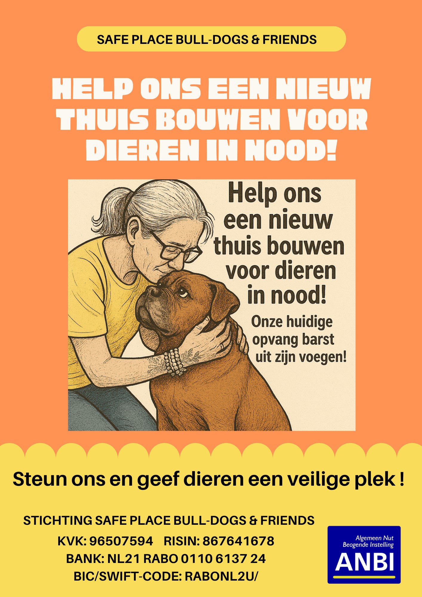 info voorkant Safe place bull-dogs & Friends